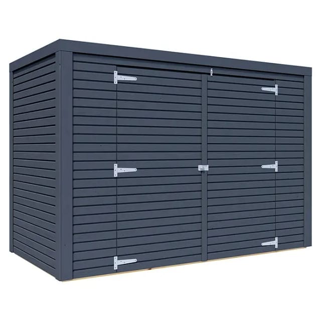 Bertilo Gartenschrank Box Bike 103 cm x 207 cm Anthrazit FSC®