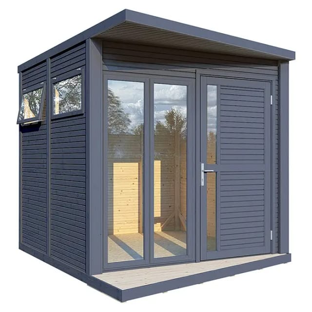 Bertilo Gartenhaus Concept Office 297 cm x 234 cm Anthrazit FSC®