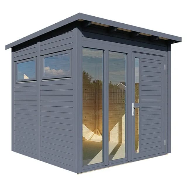 Bertilo Gartenhaus Pentus 2 Office 234 cm x 226 cm Anthrazit FSC®