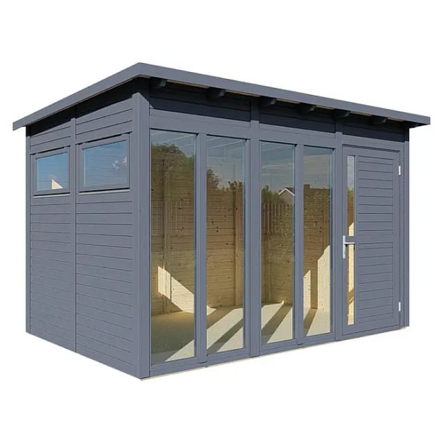 Bertilo Gartenhaus Pentus 3 Office 234 cm x 337 cm Anthrazit FSC®