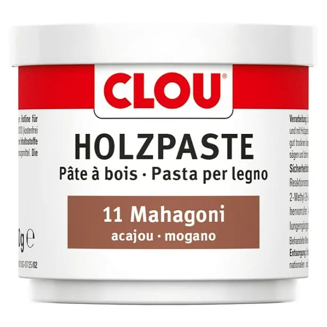 Clou Holzpaste wasserverdünnbar Mahagoni 150 g