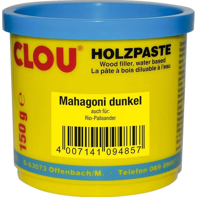 Clou Holzpaste wasserverdünnbar Mahagoni Dunkel 150 g