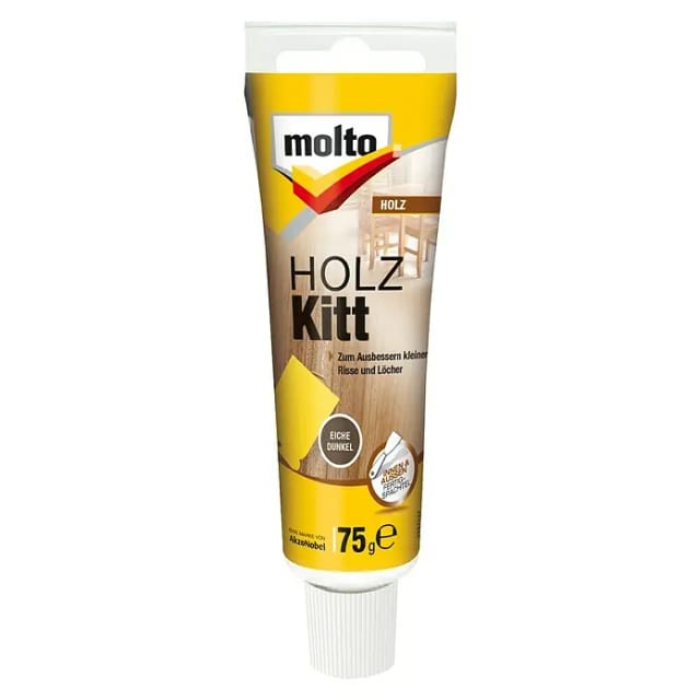 Molto Holz Kitt für Innen und Außen Eiche Dunkel 75 g