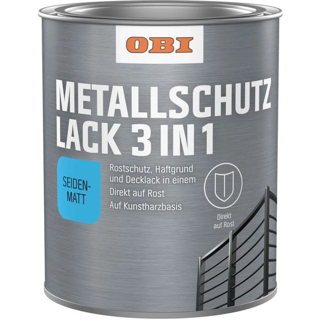 OBI Metallschutzlack 3in1 RAL 7016 Anthrazit seidenmatt 750 ml