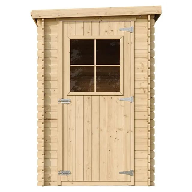 TIMBELA Gartenhaus Holz M306+M306G 2,63 m² mit 2 Fenstern und mit Boden