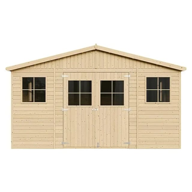 Timbela Gartenhaus Holz M333+M333G 19,77 m² Fenstern und Boden