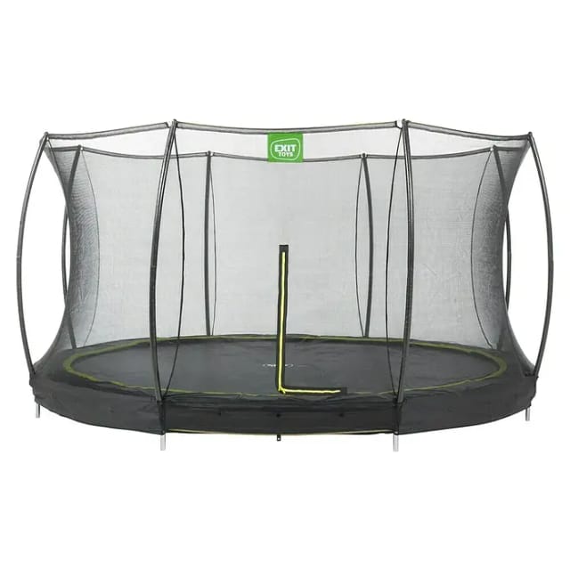 EXIT Silhouette Bodentrampolin D366cm mit Sicherheitsnetz - schwarz