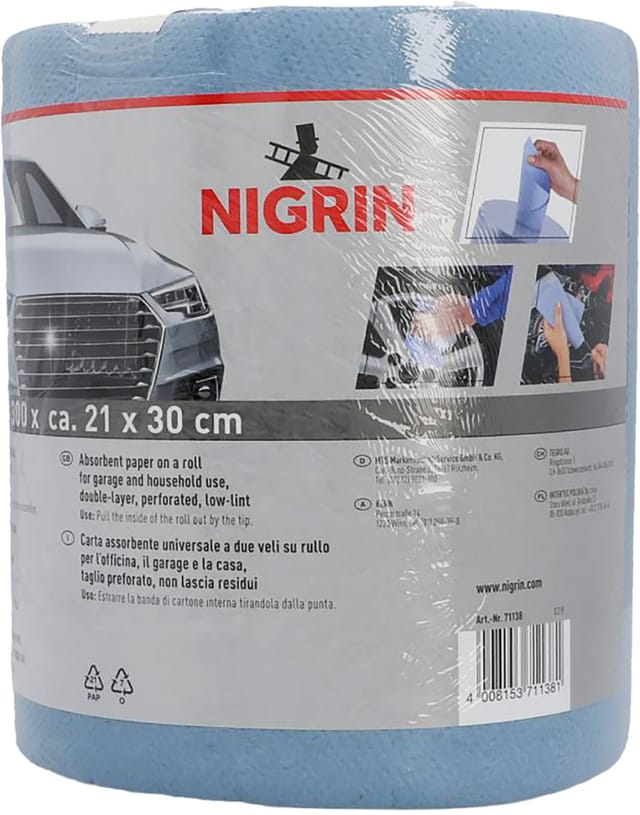 Nigrin Putztuchrolle 21cm x 30 cm 300 Blatt