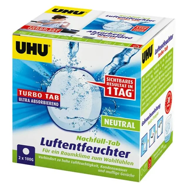UHU Luftentfeuchter Nachfülltabs Neutral 2 x 100 g