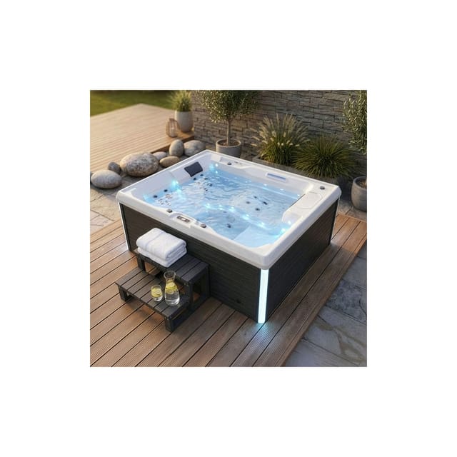 Home Deluxe Whirlpool Stream für 3 Personen 211 x 156,5 x 74,05 cm