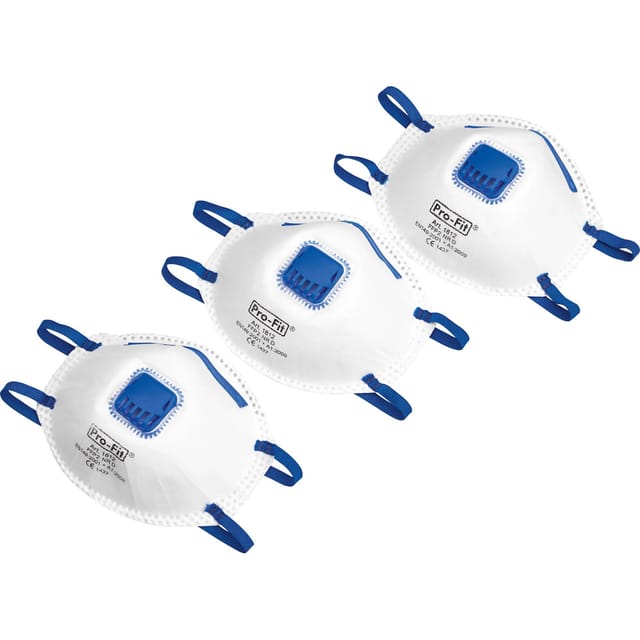 LUX-TOOLS Ventilmaske FFP2 (3 Stück)