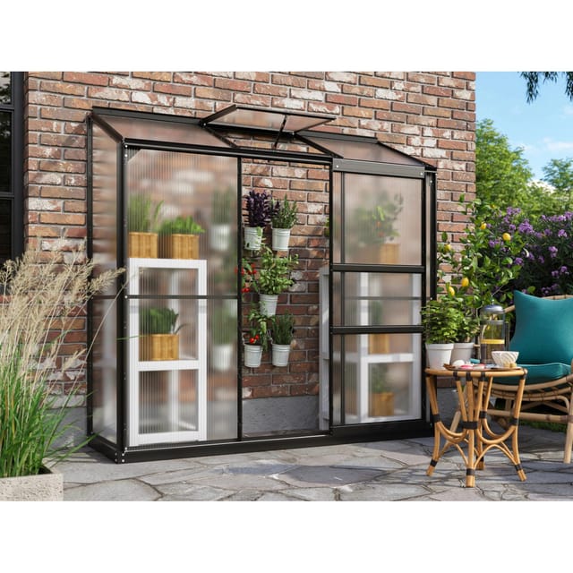 Vitavia Gewächshaus Ida 1300 Schwarz 1,3 m²