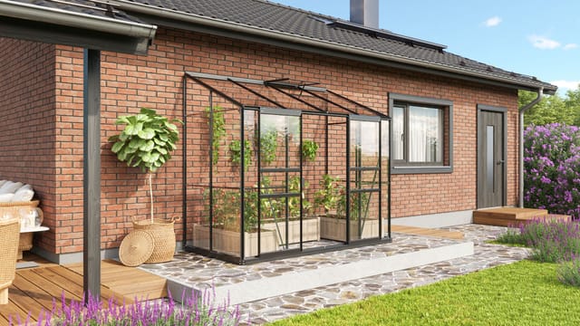 Vitavia Gewächshaus Ida 3300 Schwarz 3,3 m²