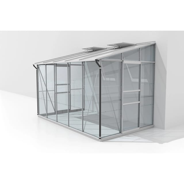 Vitavia Anlehn-Gewächshaus Ida 6500 ESG/HKP Aluminium 324,3 x 220,8 x 201,4 cm