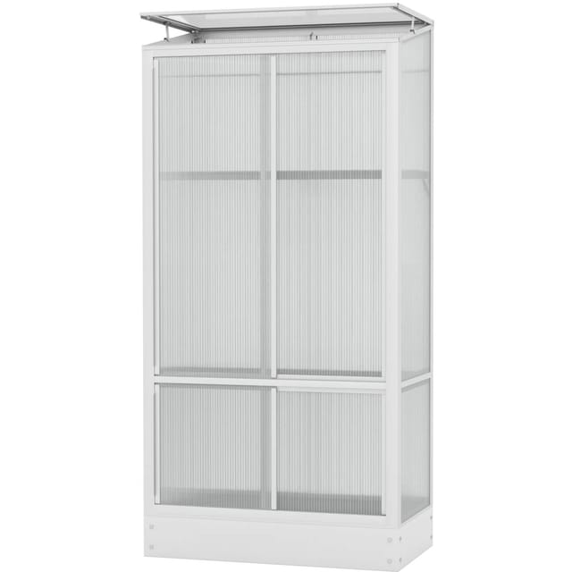 Vitavia Balkongewächshaus Polis HKP 4 mm Alu 81 x 42,8 x 168,2 cm