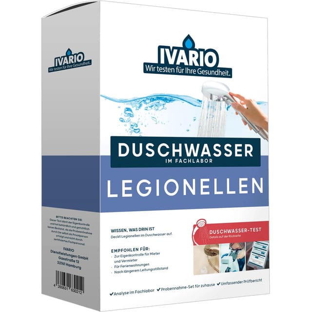 Ivario Duschwassertest Legionellen
