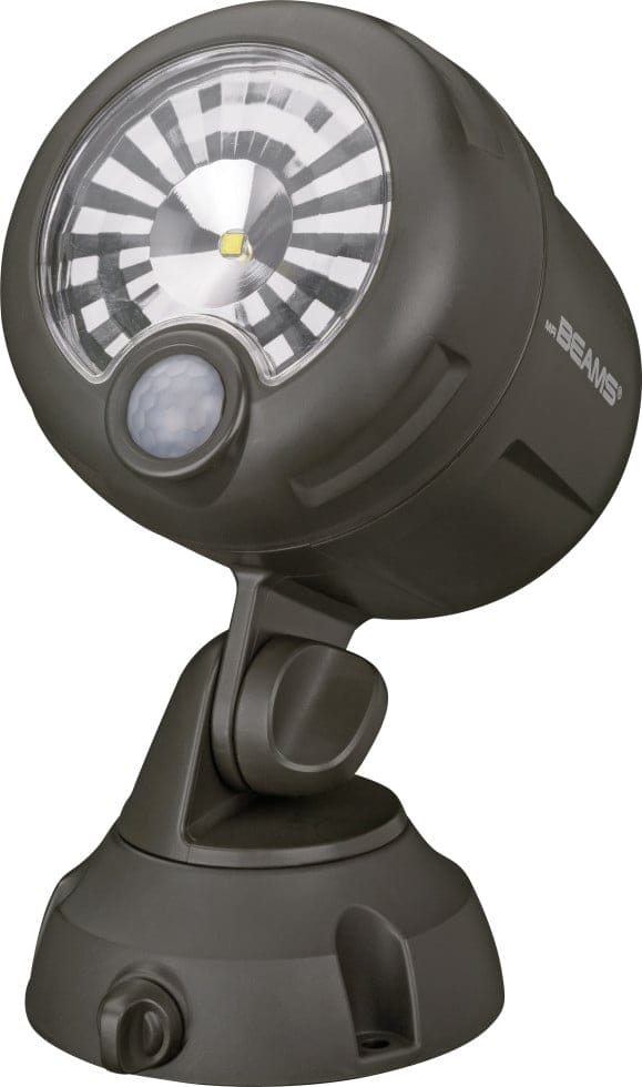 Mr. Beams LED-Außenstrahler mit Bewegungsmelder MB360XT Braun 2er-Pack