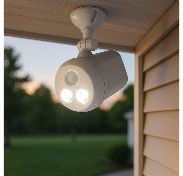 Mr. Beams LED-Außenstrahler mit Bewegungsmelder MB380 Weiß 2er-Pack