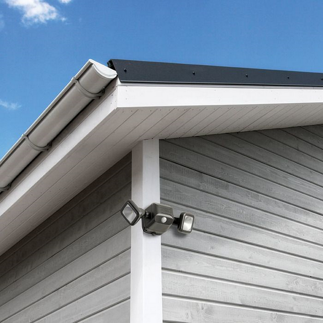 Mr. Beams LED-Außenwandleuchte MB3000 mit Bewegungsmelder Braun