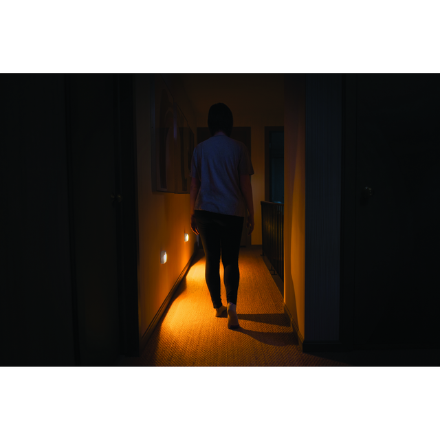 Mr. Beams LED-Nachtlicht mit Bewegungsmelder MB720A Weiß 2er-Pack Amber