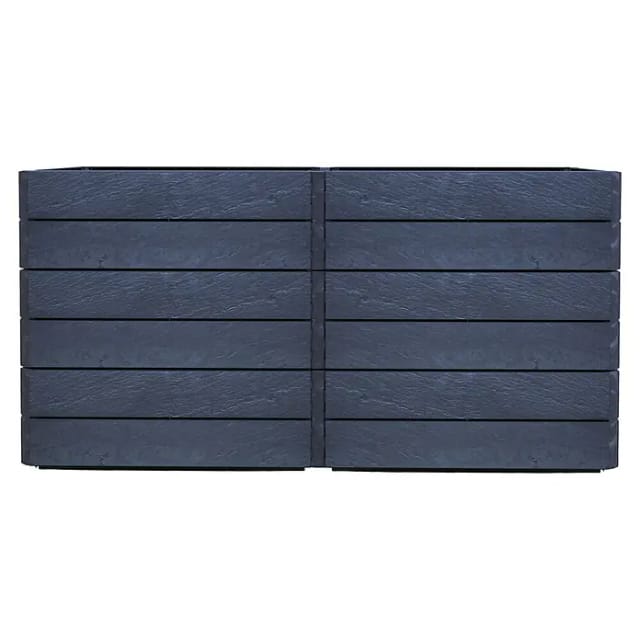 Garantia Hochbeet-System 2 L Ergo Quadro 75 cm x 160 cm x 80 cm Stone