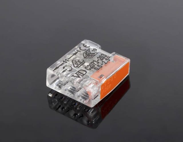 ViD Verbindungsdosenklemme 3 x 0,5 mm² bis 2,5 mm² Orange 100 Stück