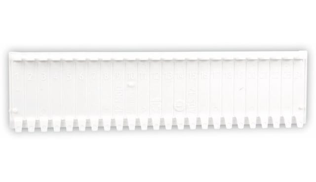 F-Tronic Verschlußstreifen für 12 PLE 220 mm Weiß