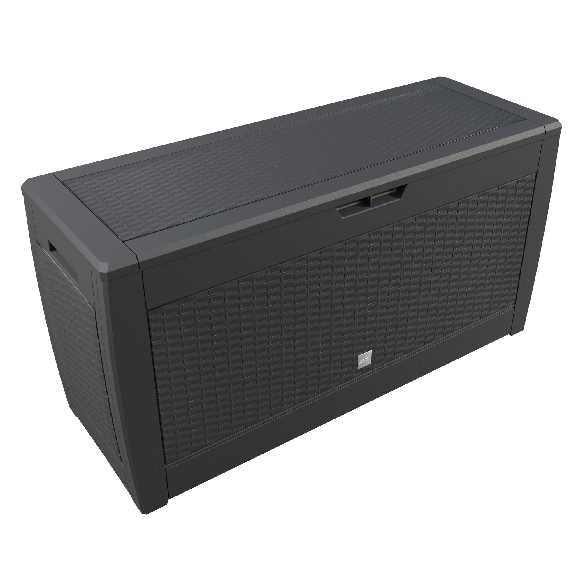 Gartenaufbewahrungsbox, Rattanoptik, 310 L, Anthrazit