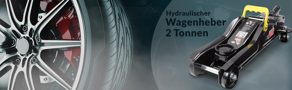 Rangierwagenheber 2 Tonnen, 85-330 Mm Hubhöhe, Inklusive Koffer