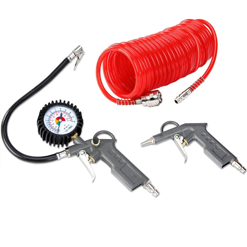 Luftkompressor-set - 3-teilig, 5 M Schlauch, 115 Psi