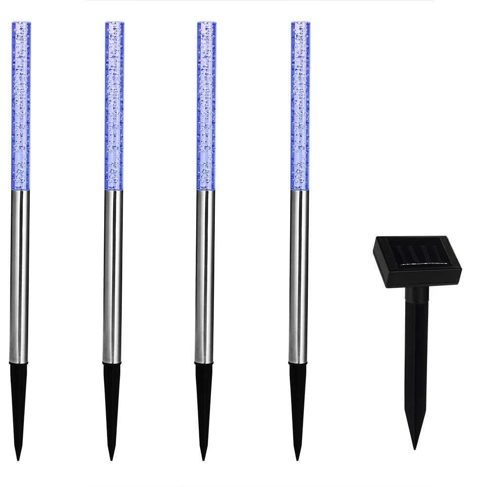 Solar-gartenleuchten, 4er-pack, Mehrfarbig, 48 Cm