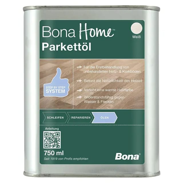 Bona Home Parkett-Öl Weiß 750 ml
