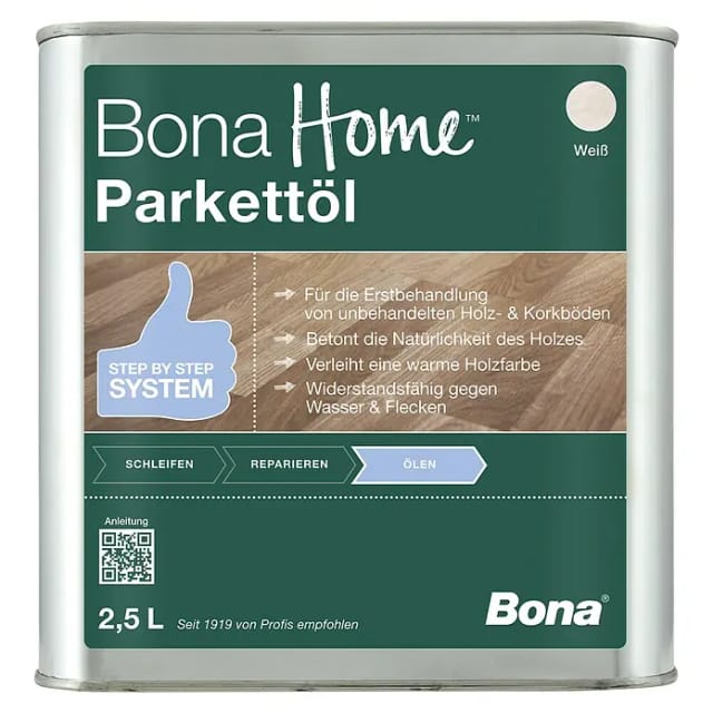 Bona Home Parkett-Öl Weiß 2,5,