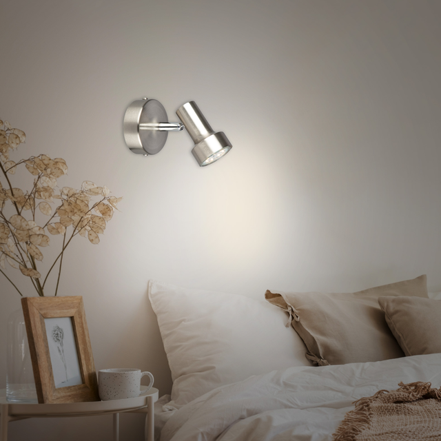 Briloner LED-Spot 1er Nickel matt
