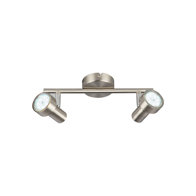 Briloner LED-Spot 2er Nickel matt