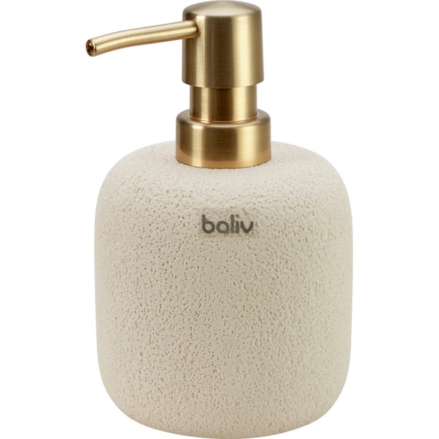 baliv Cosy Cave trend Seifenspender Polyresin Beige-Gold
