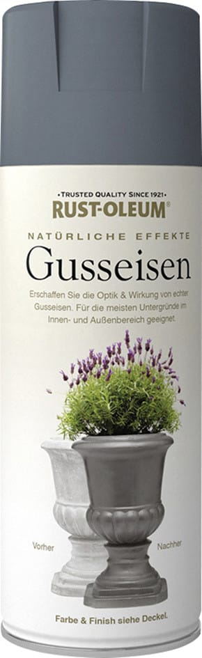 Rust-Oleum Natürliche-Effekte Sprühfarbe Gusseisen 400 ml