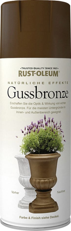 Rust-Oleum Natürliche-Effekte Sprühfarbe Gussbronze 400 ml
