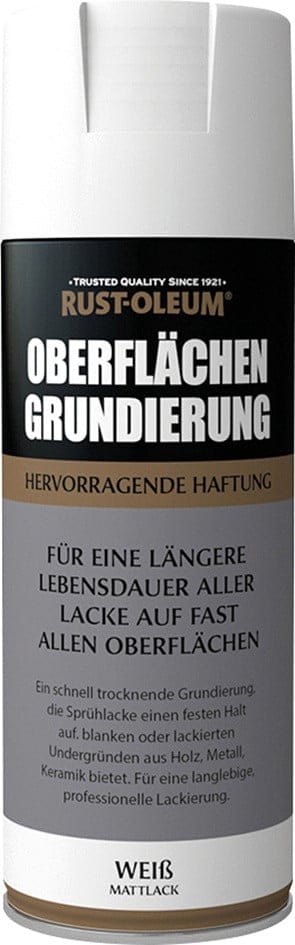 Rust-Oleum Oberflächengrundierung Sprühfarbe Weiß 400 ml