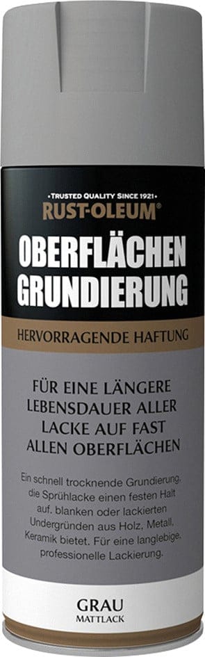 Rust-Oleum Oberflächengrundierung Sprühfarbe Grau 400 ml