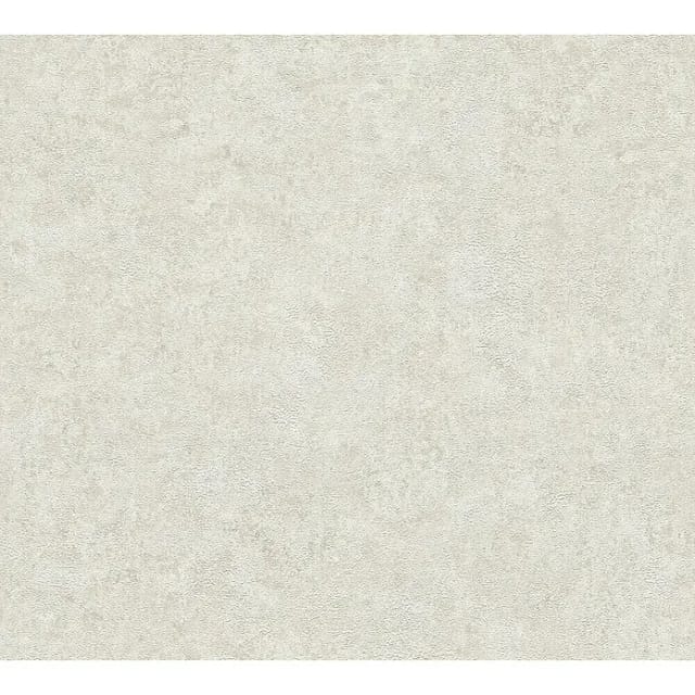 AS-Creation Vliestapete Metallic Putzoptik Metalliceffekt Strukt. Creme Grau