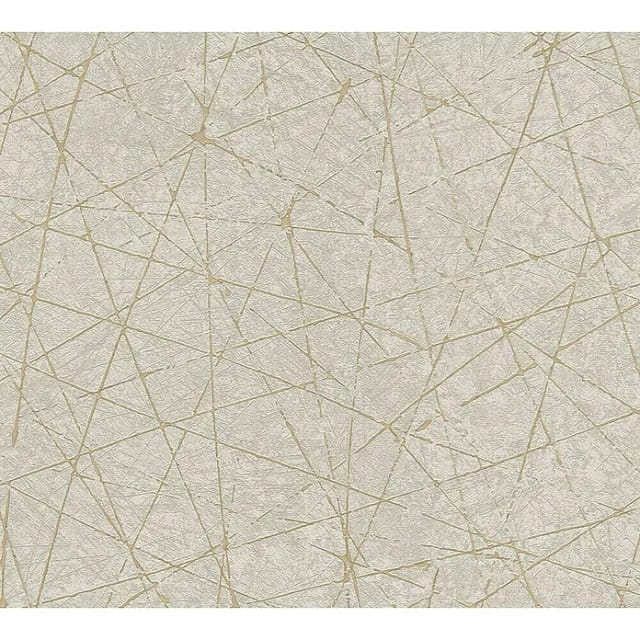 AS-Creation Vliestapete Struktur Metallic Metalliceffekt Strukturiert Creme Grau