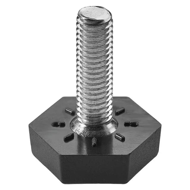 Hettich Bodenausgleichschraube M8 für Tischbeine, schwarz 2 Stk.