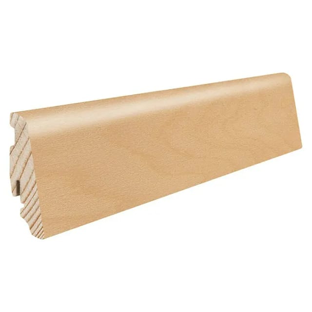 Sockelleiste Bergahorn-Can. Ahorn versiegelt 58 mm x 19 mm x Länge 2200 mm