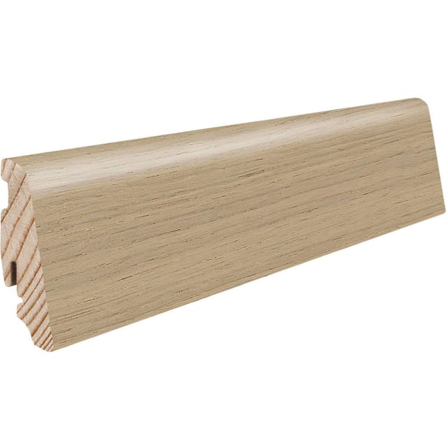 Sockelleiste Eiche Lichtweiß geölt 58 mm x 19 mm x Länge 2200 mm