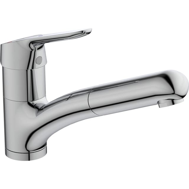 Ideal Standard Küchenarmatur Ceraflex BlueStart herausziehbare Handbrause Chrom