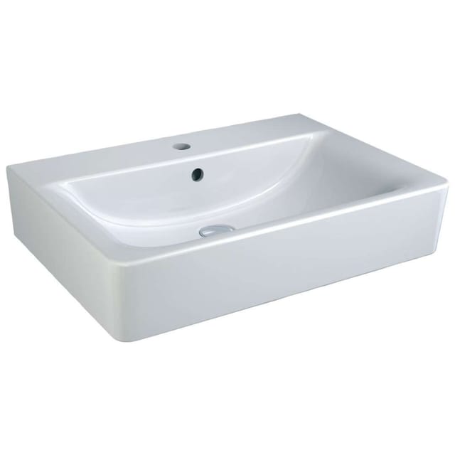 Ideal Standard Waschtisch Connect Cube 65 x 46 cm 1 Hahnloch mit Überlauf Weiß