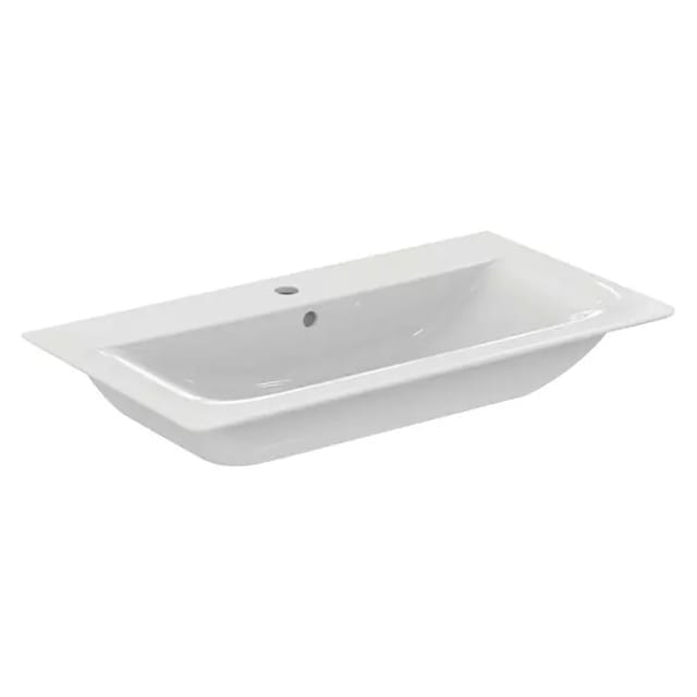 Ideal Standard Möbelwaschtisch Connect Air 84x46 cm 1 Hahnloch mit Überlauf Weiß