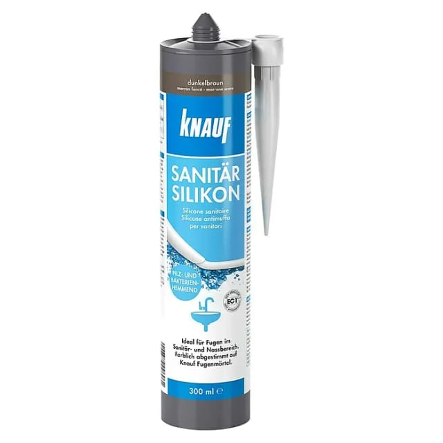 Knauf Sanitär-Silikon Dunkelbraun 300 ml