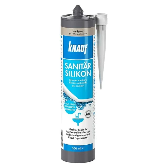 Knauf Sanitär-Silikon Sandgrau 300 ml